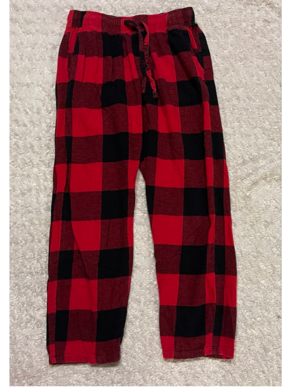 Old Navy Red Black Plaid Pajama Pants, Size Medium, GUC